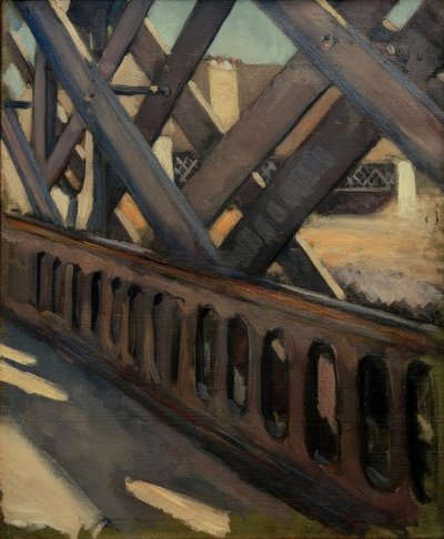 The Europe Bridge, Partial Study by Gustave Caillebotte